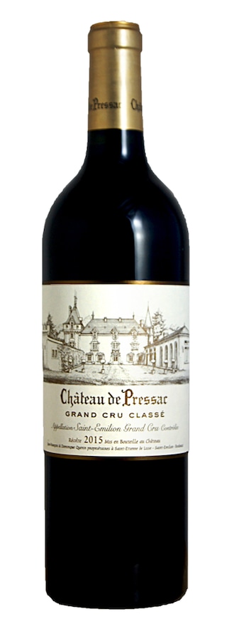 France - Frankrijk | Bordeaux - Saint-Emilion GC | Ch Pressac Gran Cru 15 Rood | Houten Kist 