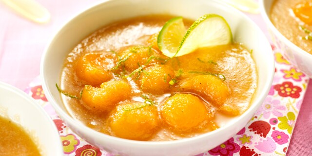 Soupe de melon au citron vert