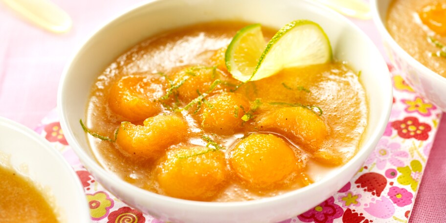 Soupe de melon au citron vert