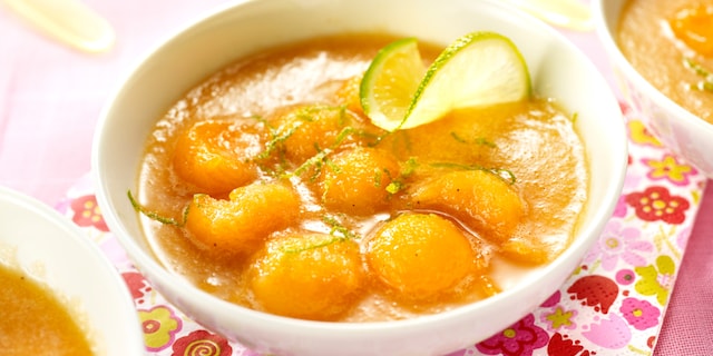 Soupe de melon au citron vert