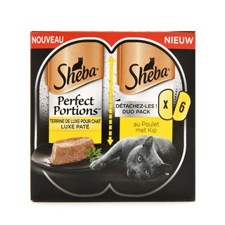 Sheba | Aliment chat | Terrine | Poulet 6 x 37,5 gr