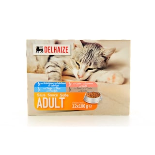 Delhaize | Aliment chat | Sauce | Poisson 