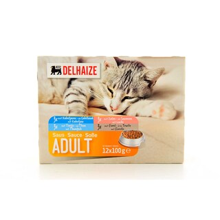 Delhaize | Aliment chat | Sauce | Poisson 