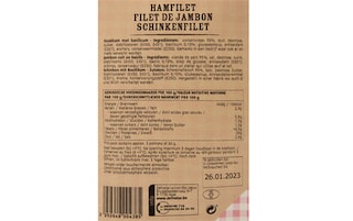 Delhaize | Filet de jambon | Sans gluten 