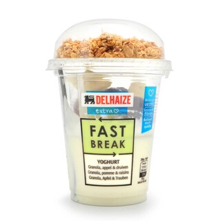 Delhaize | Yaourt aux raisins-pommes frais+granola 