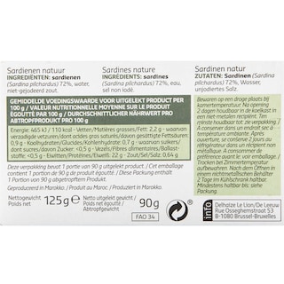 Delhaize | Sardines | Naturel 