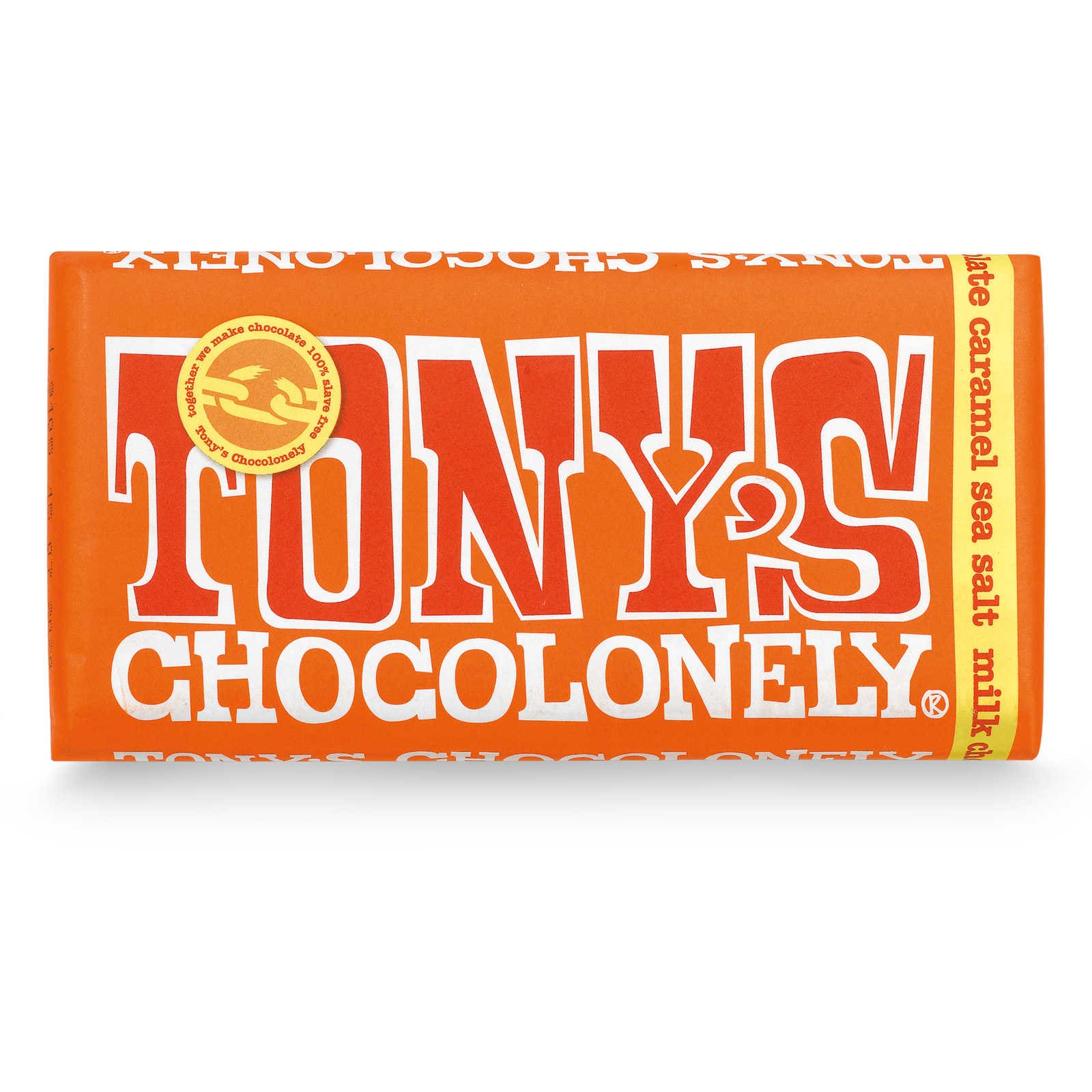 Tony's Chocolonely Chocolade | Melk | Karamel zeezout | Fairtrade
