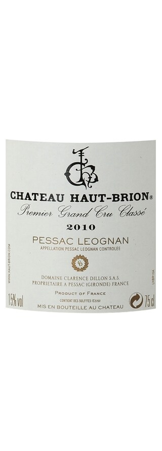 FR BORDEAUX PESSAC LEOGNAN | Château Haut Brion | Caisse en bois | 2010 Rouge 