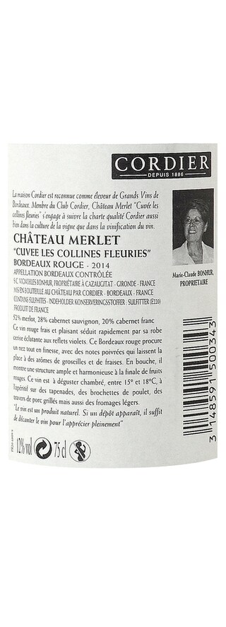 FR BORDEAUX BORDEAUX AC | Bordeaux | Château Merlet 2014 