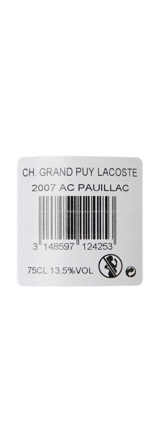 PAUILLAC | CHATEAU GRAND PUY LACOSTE 2007 