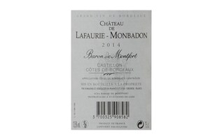 France - Frankrijk | Bordeaux - Côtes de Bordeaux | Château de Lafaurie Monbadon 2014 Rood | Bio 