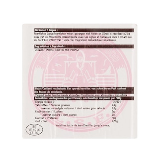 Delhaize | Dos de Loup de mer 