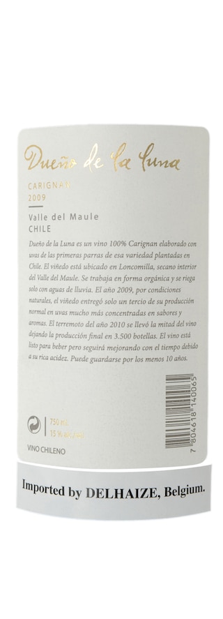 Chili | MAULE | DUENO DE LA LUNA 2009 ROUGE 