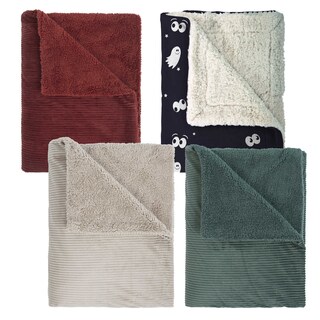 Mistral Home | Plaid | Coral Sherpa 