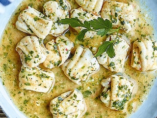 Tongfilets met look en peterselie