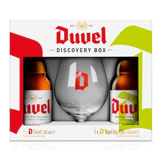 Duvel | 2x33cl Duvel/Tri hop + verre 