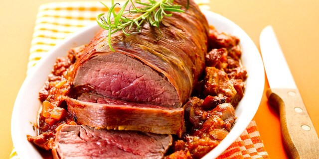 Rôti de bœuf à la basquaise
