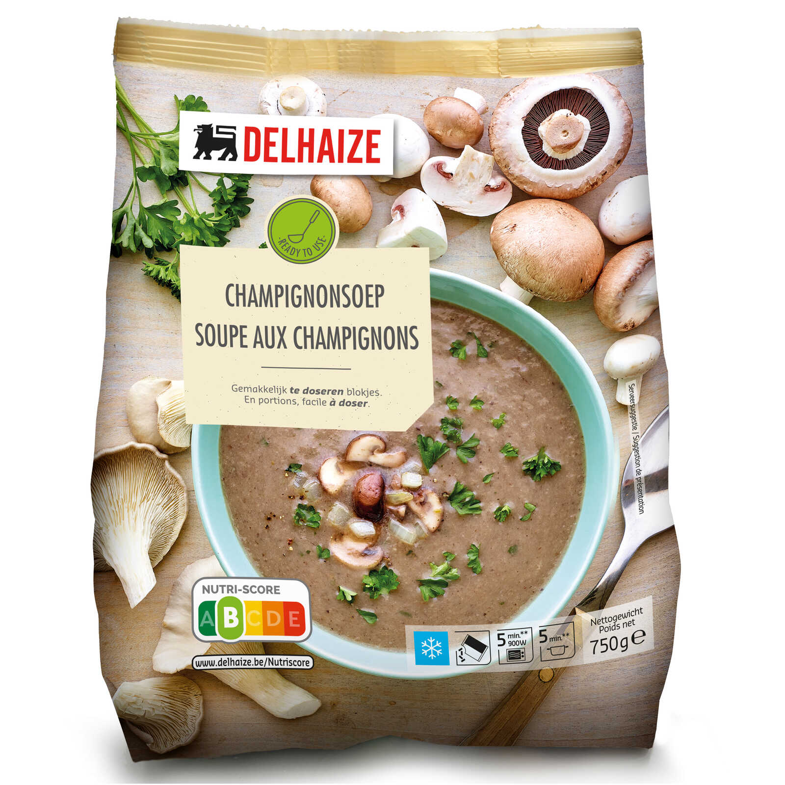 Delhaize Potage Champignons 750 gr Delhaize