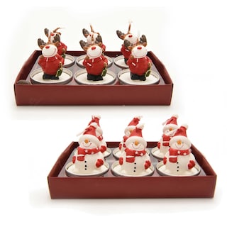 Delhaize | Theelichtjes | rendier/sneeuwman 