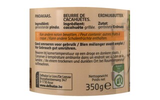 Delhaize | Pindakaas | Cream | 100% 350 gr