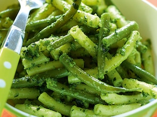 Groene spikkelpasta