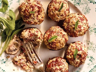 Gevulde champignons met geitenkaas