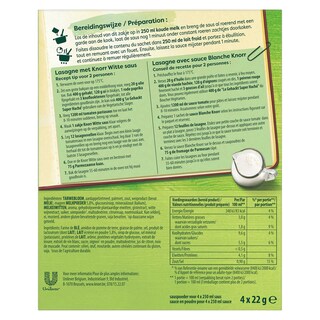 Knorr | Sauces déshydratées | Blanche 88 gr