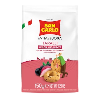 San Carlo | SC TARALLI ONION & OLIVE 150 gr