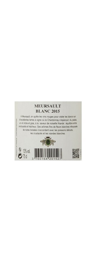 France - Frankrijk | Bourgogne - Côte de Beaune | Meursault 2015 Blanc 