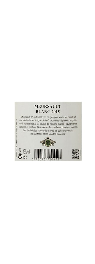 France - Frankrijk | Bourgogne - Côte de Beaune | Meursault 2015 Blanc 
