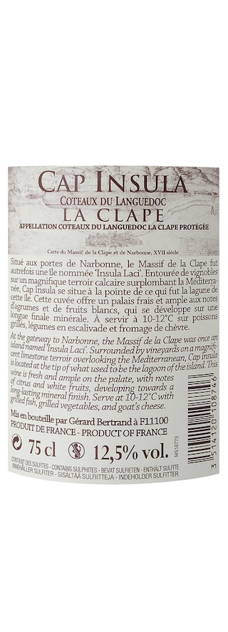 France - Frankrijk | Coteaux Languedoc La Clape | Cap Insula 2014 Blanc 