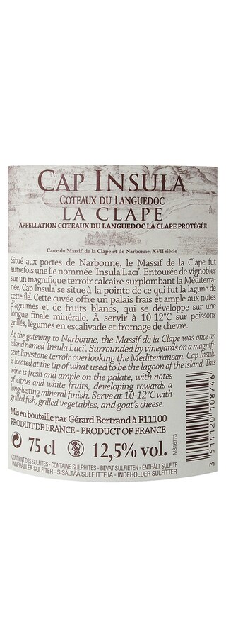 France - Frankrijk | Coteaux Languedoc La Clape | Cap Insula 2014 Blanc 