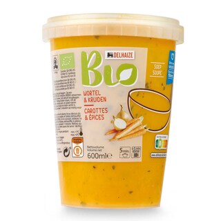 Delhaize | Bio | Soupe | Carottes | Epices | Bio 