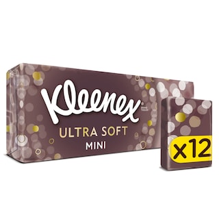 Kleenex | Mouchoirs | Ultra soft | Mini hanks 12p | Eco 