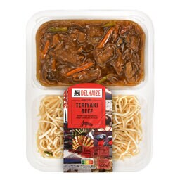 Delhaize | Teriyaki Rund | Noedels 