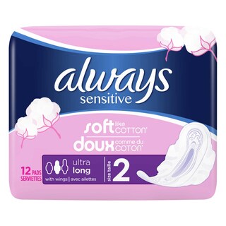Always | Sensitive | Serviettes hygiénique | Sensitive | Ultra Long Plus 