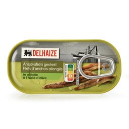 Delhaize | Ansjovis | Reepjes | Olijfolie 
