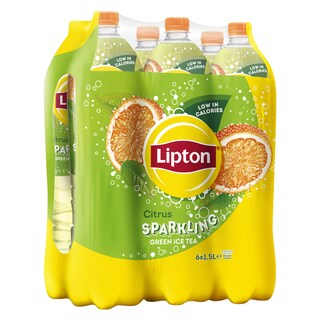 Lipton | Ice Tea | Bruisende | Green Citrus 6 x 1,5 l