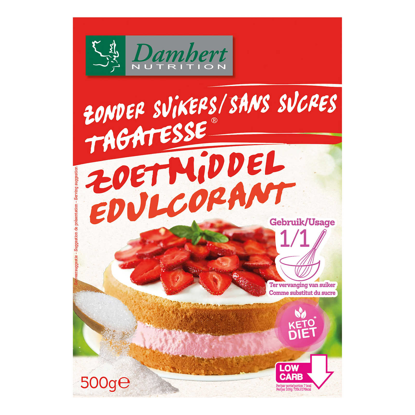 Damhert Nutrition | Tagatesse | Substitu Sucre | 500 Gr | Delhaize