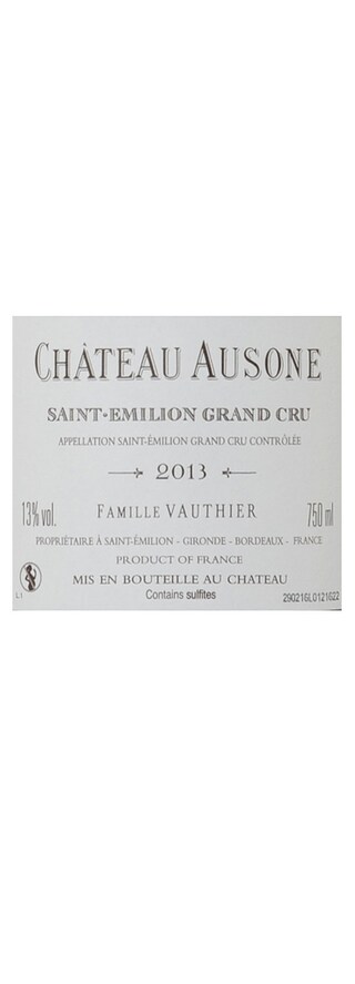 FR BORDEAUX SAINT EMILION | Château Ausone Grand Cru classé 2013 