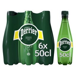 PERRIER - PERRIER Bouteille plastique d'eau pétillante 50 cl minérale