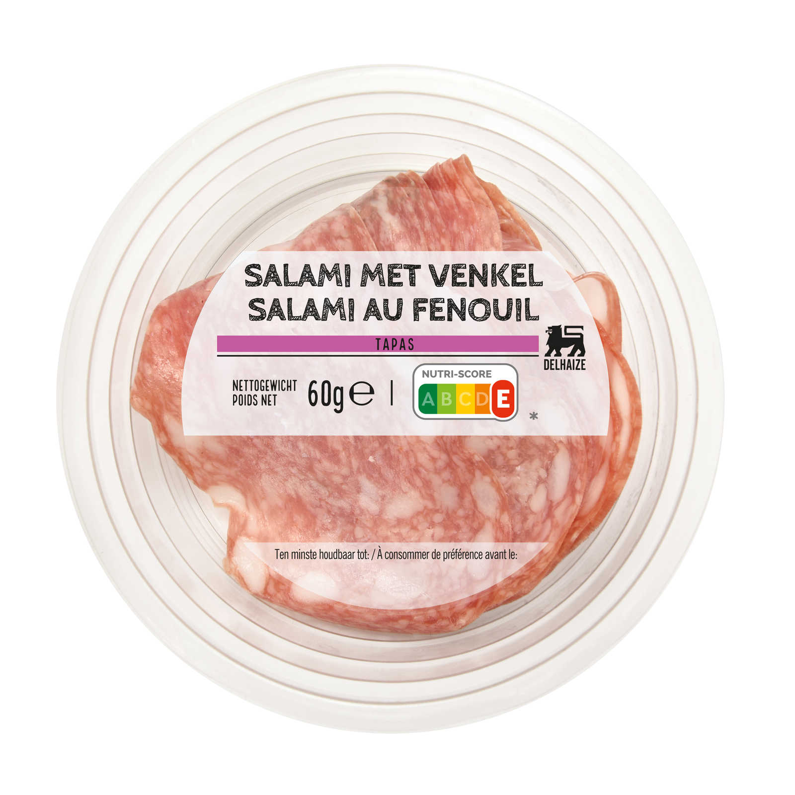 Delhaize Salami Fenouil 60 gr Delhaize