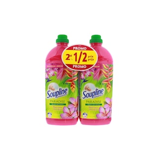 Soupline | Adoucissant | Concentré | Paradise sensations | Plaisir intense | 2e 1/2 prix 