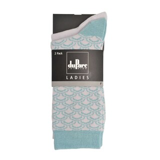 duParc | Damessokken | licht blauw | boog | 39/42 