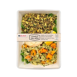 Delhaize | Lovely Salad riz et lentilles 