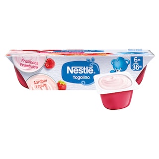 Nestlé | Yogolino | Dessert lacté | Fraise Framboise | 6M 