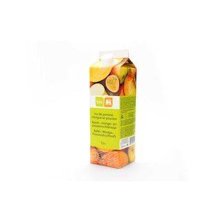 Delhaize | Bio | Jus|Pomme-Mangue-Fruits de passion|Bio|Brik 