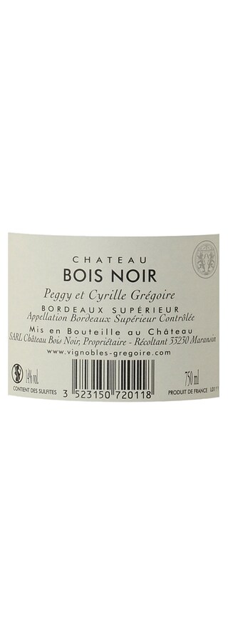 Bordeaux - Supérieur | Château Bois Noir 2011 