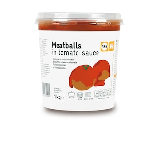 365 | Delhaize | Gehaktballetjes | Tomatensaus 