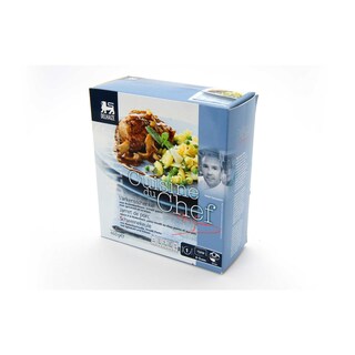 Delhaize | Cuisine du Chef | Been | Varken | Rodenbachsaus-Pasta-Kool-Erwt 